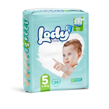 Couche LODY AIR JUNIOR (11-25 Kg.) 24 X 5 ECO PACK