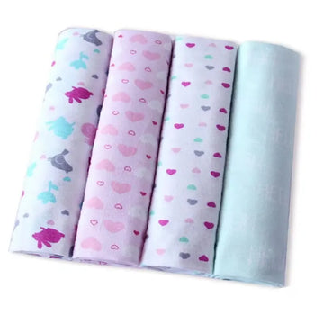 Lot de 4 Couverture Ultra-Douce pour Bébé